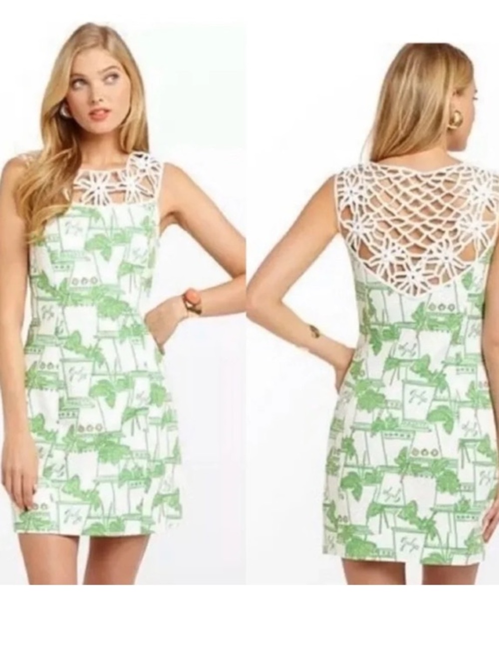 LILLY PULITZER  "Mint Julep" Lacina Shift Dress